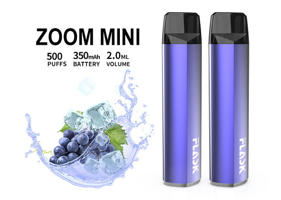 शुद्ध स्वाद 2.0ml 350mAh पॉड सिस्टम डिवाइस 500 पफ डिस्पोजेबल Vape