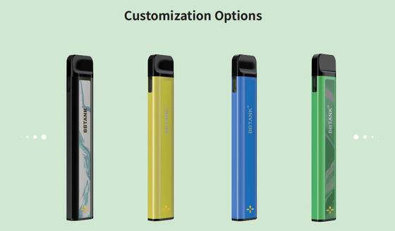 डिस्पोजेबल 1ml 350mah पूर्ण सिरेमिक Vape कार्ट्रिज स्मोक पॉड सिस्टम