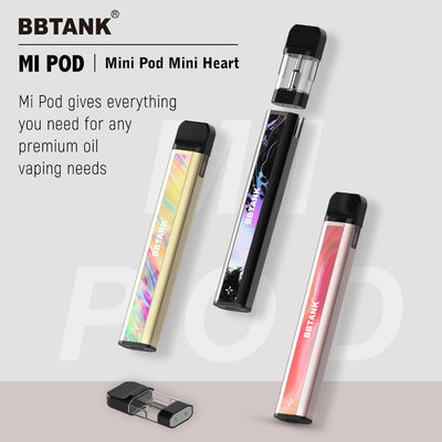 2021 डिस्पोजेबल CBD/THC Vape पॉड BBTANK Mi POD रिचार्जेबल रीयूजेबल बैटरी सिरेमिक कॉइल टेक्नोलॉजी एटमाइजर पॉड