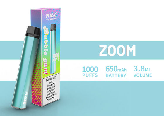 ज़ूम डिस्पोजेबल Vapepen vapenation 1000puffs 650Mah कॉटन ऑर्गेनिक