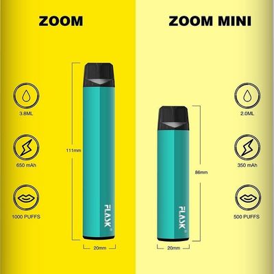 ज़ूम डिस्पोजेबल Vapepen vapenation 1000puffs 650Mah कॉटन ऑर्गेनिक