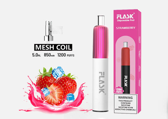 5.0ml 1200 पफ इलेक्ट्रॉनिक वेपराइज़र सिगरेट डिस्पोजेबल