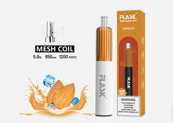 5.0ml 1200 पफ इलेक्ट्रॉनिक वेपराइज़र सिगरेट डिस्पोजेबल