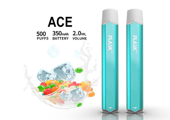 2ml 1.5oHM फ्लेवर्ड वेपराइज़र पेन, 500 पफ डिस्पोजेबल वेप