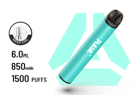 F900 P6 ग्रेट एयरफ्लो डिस्पोजेबल VapePen 1500puffs सर्पिल मेष बैटरी 850Mah