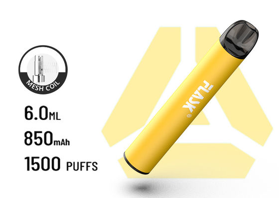F900 P6 ग्रेट एयरफ्लो डिस्पोजेबल VapePen 1500puffs सर्पिल मेष बैटरी 850Mah