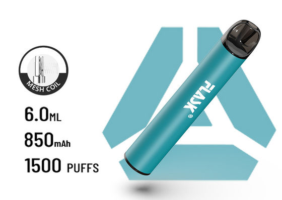 F900 P6 ग्रेट एयरफ्लो डिस्पोजेबल VapePen 1500puffs सर्पिल मेष बैटरी 850Mah