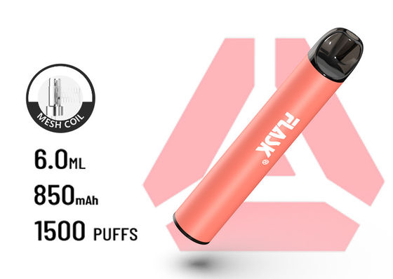 F900 P6 सबसे अच्छा AirFlow डिस्पोजेबल VapePen बड़ा पफ 1500puffs मेशकोइल बैटरी 850Mah क्षमता