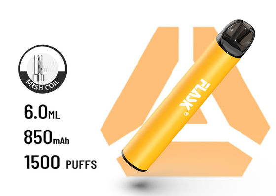 F900 P6 सबसे अच्छा AirFlow डिस्पोजेबल VapePen बड़ा पफ 1500puffs मेशकोइल बैटरी 850Mah क्षमता