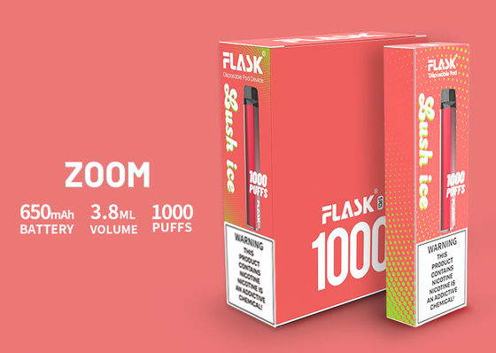 3.8 मिली इलेक्ट्रॉनिक सिगरेट वाष्प, 1000puffs Vape स्टार्टर किट
