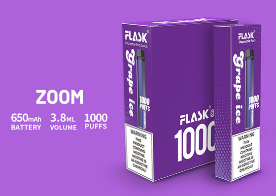 3.8 मिली इलेक्ट्रॉनिक सिगरेट वाष्प, 1000puffs Vape स्टार्टर किट