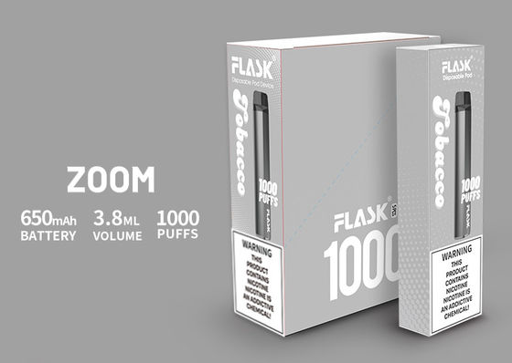 3.8 मिली इलेक्ट्रॉनिक सिगरेट वाष्प, 1000puffs Vape स्टार्टर किट