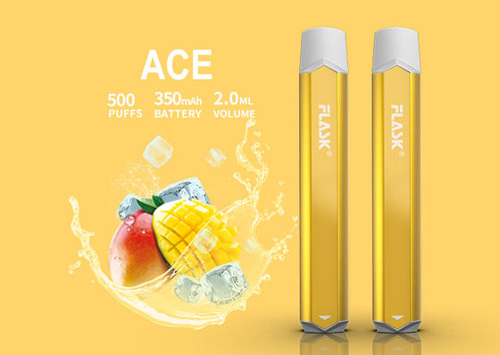 500puffs 350mAH ई सिगरेट वेपोराइज़र स्मोक निक साल्ट डिवाइस एल्युमिनियम एलॉय
