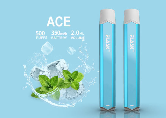 500puffs 350mAH ई सिगरेट वेपोराइज़र स्मोक निक साल्ट डिवाइस एल्युमिनियम एलॉय