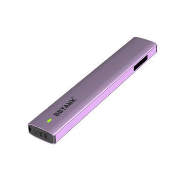 बैंगनी 3.5V THC डिस्पोजेबल वेप डिवाइस, 16 मिमी सिरेमिक वेप डिवाइस
