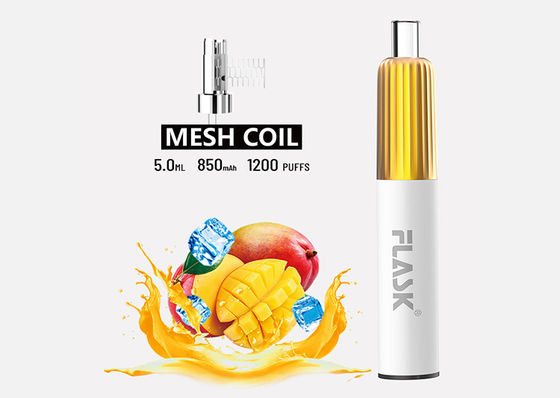 मेष कुंडल के साथ 3.7V 5ml डिस्पोजेबल पॉड वेपोराइज़र ई सिग स्टार्टर किट