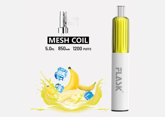 850mAh 2% निकोटीन साल्ट फ्लेवर्ड वेपोराइज़र पेन मेश कॉइल वेप प्री फिल्ड पॉड्स