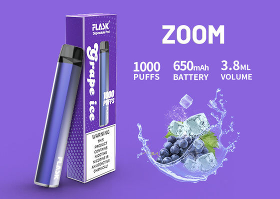 1000puffs सिरेमिक ऑयल कार्ट्रिज, 3.8ml 650Mah फ्लेवर्ड CBD Vape कार्ट्रिज