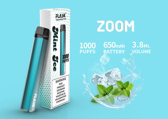 1000puffs सिरेमिक ऑयल कार्ट्रिज, 3.8ml 650Mah फ्लेवर्ड CBD Vape कार्ट्रिज