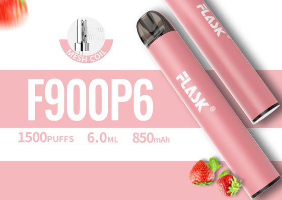6.0 मिली डिस्पोजेबल वेप पॉड डिवाइस, 1500puffs डिस्पोजेबल वेप पेन