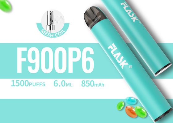 6.0 मिली डिस्पोजेबल वेप पॉड डिवाइस, 1500puffs डिस्पोजेबल वेप पेन