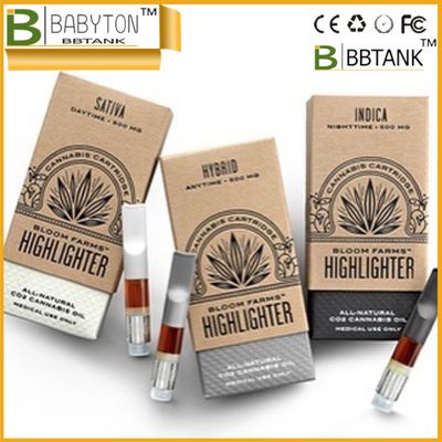 कस्टम लोगो के साथ पुनर्नवीनीकरण 510 सीबीडी Vape पेपर कार्डबोर्ड बॉक्स मुद्रित