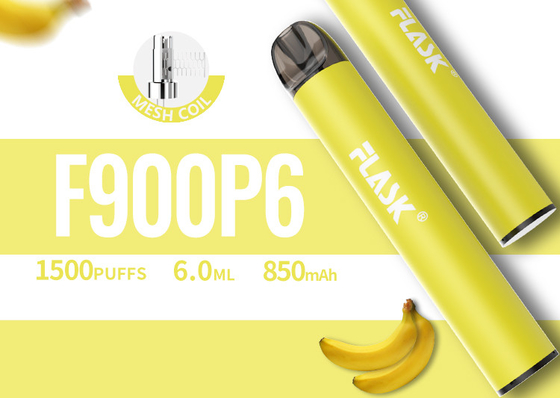 RGBvape SS304 Ecig 1500 पफ डिस्पोजेबल vape डिवाइसेज विथ मेश कॉइल