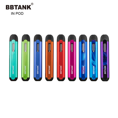 पॉड रिचार्ज में THC डिस्पोजेबल वेप BBTANK E-cig 350mah मोटी ऑयल पॉड सिस्टम डेल्टा 8 वेप पेन CBD ऑयल पेन