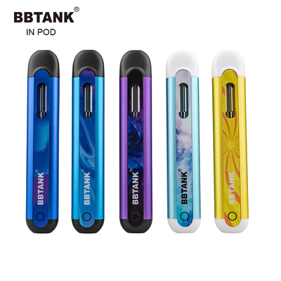 पॉड रिचार्ज में THC डिस्पोजेबल वेप BBTANK E-cig 350mah मोटी ऑयल पॉड सिस्टम डेल्टा 8 वेप पेन CBD ऑयल पेन