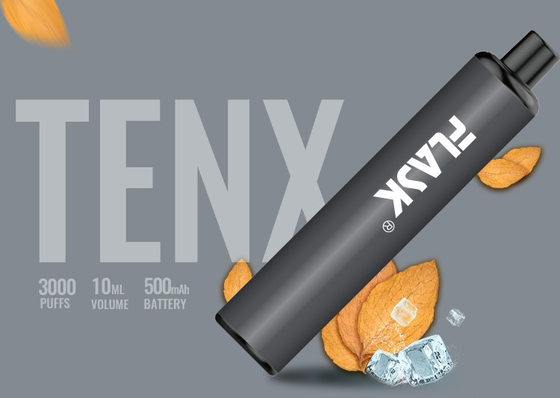 मेश कॉइल 3000 पफ्स 10ml फ्लेवर्ड वेपराइज़र पेन 3.7V 1400mAh बैटरी