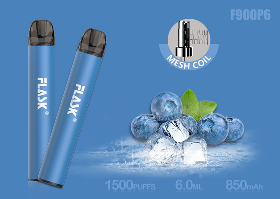 OEM ODM 1500 पफ 850mAh डिस्पोजेबल वेप पॉड डिवाइस 6.0ml ई लिक्विड
