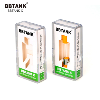 BBTANK कारखाना थोक मूल पूर्ण ग्लास कारतूस 0.5ml 1.0 2.0 ग्राम, 510 धागा, फिट वाइड रेंज चिपचिपापन तेल