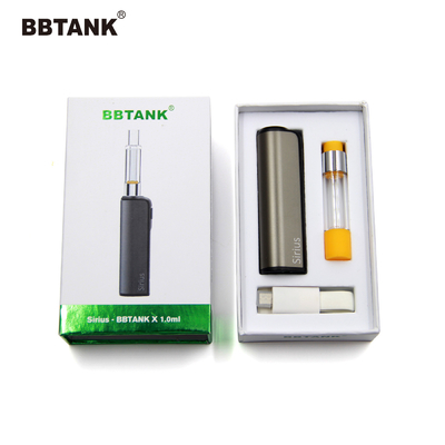 BBTANK कारखाना थोक मूल पूर्ण ग्लास कारतूस 0.5ml 1.0 2.0 ग्राम, 510 धागा, फिट वाइड रेंज चिपचिपापन तेल