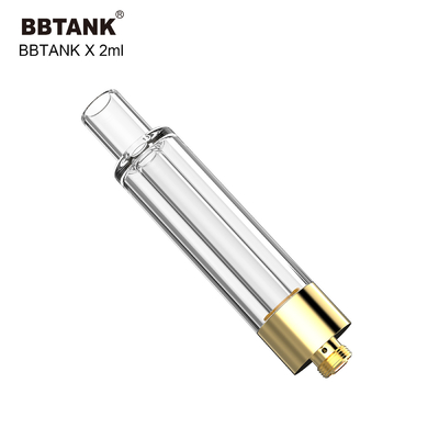 मोटी कैनबिस तेल के लिए BBtank 2.0ml ऑल ग्लास कार्ट्रिज 510 थ्रेड एटमाइज़र;