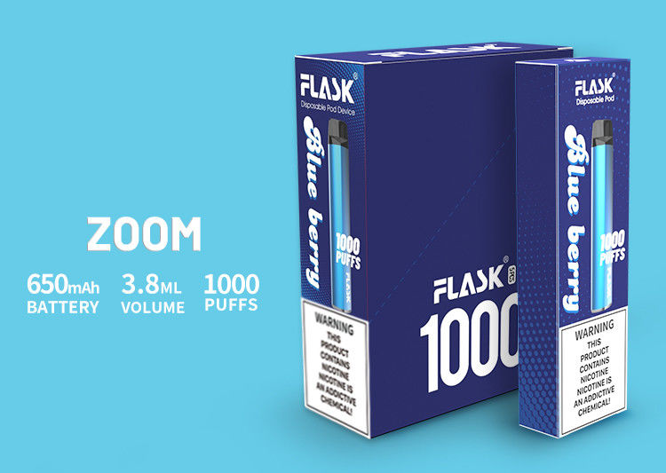 ZOOM डिस्पोजल Vapepen उच्च गुणवत्ता वाला उत्पाद 650Mah 3.8ml ई-जूस 0%2%5%Nicsalt 1000puffs